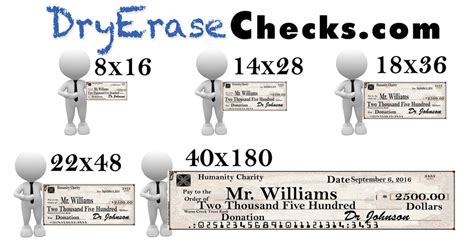 giant check dimensions